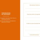 Links: "Vereinbarung mit mir selbst." Rechts: Formular mit Linien für Ideen und Kreativität. Beige und orange Farbtöne.