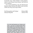 Einleitung zum Psalmenkapitel, Sefer Tehilim zum Beten. Hoffnung: Erfüllung der Wünsche der Leser. Februar 2006, Schwat 5766.