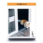 Text: "Vorsicht!!! Er klaut Herzen" und "NOTES OF BERLIN 2027". Ein Hund liegt in einer offenen Tür. Datum: DI 8 JUN.