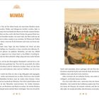 „Mumbai“ - Eine Geschichte über Keshav, einen Fischer, der das Meer versteht. Bild: Menschen an einem lebhaften Strand.