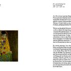 Text "Der Kuss", "128", Beschreibung über "Klimts Goldene Phase". Unten links eine Abbildung von Klimts Gemälde "Der Kuss".