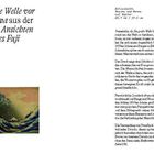 Die große Welle vor Kanagawa aus der Serie 36 Ansichten des Berges Fuji. Darstellung der berühmten Welle mit Booten.