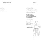 Linke Seite: „es ist dein blut... vergessen“. Rechte Seite: Text über Therapie, Illustration eines Mädchens, das eine Hand hält.