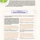 Text: Was für ein Quak! Legende: Quentin, die kleine Quappe.  
Illustration von einem Frosch und einer Quappe.