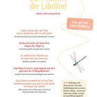 Text: "Gute Nacht, ihr Libellen! Müdes Mitmachgedicht" – Ein Gedicht mit Bewegungen für Kinder unter 1 Jahr. Illustration: Libelle.