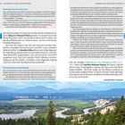 Wichtige Infos für diese Tour: Null Handempfang. Winterreifenpflicht 1. Oktober bis 30. April.  
Foto einer Flusslandschaft mit Bergen.