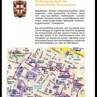 Stadttour Freiburg: Ein Rundgang durch die Schwarzwälder Ökometropole. Karte mit markierter Route durch Freiburg.