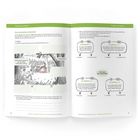 "Erzählen nach Bildern", "Eine Geschichte entwickeln", "abgebrochener Baumast", "heftiger Wind", "Erzählkern", "Aufgabe". Links eine Illustration von zwei Jungen im Wald bei Sturm. Rechts Schemata zur Geschichtenentwicklung.