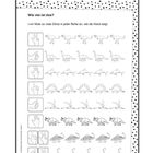 "angepasst an die Interessen der Kinder", "Wie viel ist das?", mit Handgesten und Dino-Illustrationen.