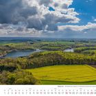 "Wuppertal - Herbringhauser Talsperre im Stadtbezirk Beyenburg/Langerfeld. April 2027. Kalenderbild. Wald und See."
