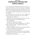 Kapitel 1: D'Artagnan, Porthos und Monte Christo. Text über den Polizeichef Desmalions, der Besuch erwartet.