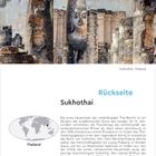Vorderseite: 24. März, Mittwoch. Rückseite: Sukhothai. Karte von Thailand. Beschreibung der historischen Stadt Sukhothai.
