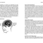 Titel links oben: "Gefangen in einer Abwärtsspirale". Rechts oben: "Depression verstehen". Unten links: "Das limbische System", mit einer Illustration eines Gehirns.