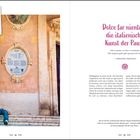 "Dolce far niente – die italienische Kunst der Pause"

Links: antike Wand, Mann liegt auf Stufen.