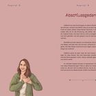 Kapitel 8: Abschlussgedanke. Text über Rückfälle und tiefere Muster. Illustration einer lächelnden Frau mit Hand auf der Brust.
