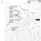 "Architecture Awards" am linken Rand. Beschriftungen mit Bauwerken und Preisen auf einer abstrakten Karte der Ostschweiz.