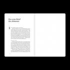 "Der erste Brief des Johannes" beschreibt christliche Gemeinschaft, Licht und Vergebung. Punkte auf rechter Seite.