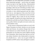 Seite 13. Eine detaillierte Erzählung von Verletzungen nach einem Motorradsturz. Beschreibung von Schmerzen und Pflege.