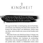 2 KINDHEIT  
"Fiel bei uns zu Hause die Tür zu, war Pakistan. Ging sie auf, war Deutschland mit seinen Regeln..."

Schilderung einer Kindheitserinnerung.