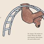 Ein Hase fragt: "Du, George? Meinst du das ernst?" Ein Bär antwortet: "Ja, Lenny. Ich meine es ernst!" Der Bär hängt kopfüber.