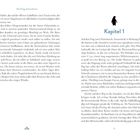 "Kapitel 1" und "Die Pinguinforscherin" stehen am Anfang. Ein Pinguin-Illustration ist oben mittig platziert. Texte beschreiben eine Reise zur Antarktis.