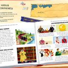 "Der rätselhafte Verbleib der Zarenschätze", Karte zeigt "Hartenstein", Geschichten über Zarenzug und verlorene Bibliothek, Illustrationen.