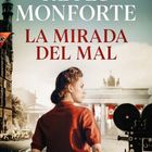 „LA GRAN NOVELA SOBRE LENI RIEFENSTAHL. REYES MONFORTE - LA MIRADA DEL MAL.“ Frau vor Brandenburger Tor. Filmkamera.
