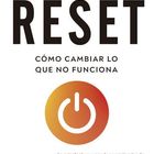 "Reset: Cómo cambiar lo que no funciona" von Dan Heath. In der Mitte ein Power-Symbol in Orange und Rot.