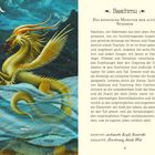 "Baschmu – Das kosmische Monster der alten Sumerer." Illustration einer geflügelten, gehörnten Schlange im Wasser bei Nacht.