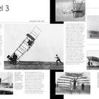 Kapitel 3: Schwerer als Luft. Mehrere Schwarz-Weiß-Fotos von frühen Flugversuchen und Text über Flugtechnik-Pioniere.