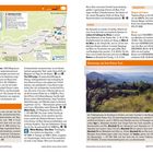 Seite mit Text zu "Haputale", Wanderroute, Übernachtungstipps und Transportmöglichkeiten. Karte und Landschaftsfoto.