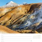 Kalenderseite: Termine vom 4. bis 10. Oktober. Gezeigt: Geothermalgebiet Kerlingarfjöll, Südisland.