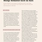 Blutige Heilmittel hoch im Kurs. Aderlass: Der Aderlass wurde im Mittelalter gegen Übergewicht und Bluthochdruck genutzt.