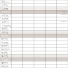 "Oktober" mit einem Kalender darunter. Oben ein naher Blick auf ein Kätzchen vor einem unscharfen Hintergrund.