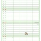 Kalenderseite für September mit Illustrationen. Unten steht „liebe ist... ...ein herrlicher Traum.“