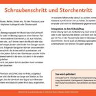 "Scharubenschritt und Storchentritt" erklärt ein Bewegungsspiel mit Elementen wie Hütchen und Glockenspiel für Kinder.