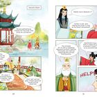 "Wir versammeln uns zum ersten Mal seit meiner Krönung als Freunde." Farbige Illustration eines Pavillons im Wasser.