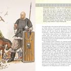 Text links oben: "EASTERN VIKINGS, 10TH–11TH CENTURIES". Rechts verstorbene Wikingerkrieger. Links Wikinger auf Pferd.