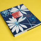 "PRINTING WITH THE SUN", Pflanzenmotiv auf blauem Hintergrund, gelber Untergrund, "Madge Evers".