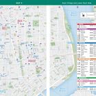 Ein Stadtplan von East Village und dem Lower East Side in New York City. Enthält Sehenswürdigkeiten, Restaurants und mehr.