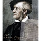 Richard Wagner: Der Fliegende Holländer. Partitur, seine Unterschrift. Porträt eines Mannes in historischer Kleidung.