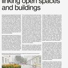 Local system: linking open spaces and buildings.  
Deichmans Gate and Wilses Gate, Oslo. Rainwater flows through disconnected downspouts.
