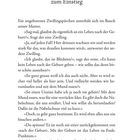 Titel: Eine kleine Geschichte zum Einstieg. Text über ungeborene Zwillinge, die über Leben nach der Geburt diskutieren. Seite 11.