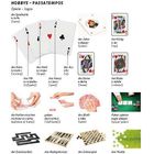 Texte: "Hobbys - Passatempos", "Spiele - Jogos", "die Spielkarte", "Joker", "Dame", "Poker spielen". Bilder: Spielkarten, Hände.