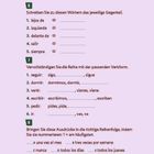 "Schreiben Sie zu diesen Wörtern das jeweilige Gegenteil." Aufgaben zum Ausfüllen und Vervollständigen.