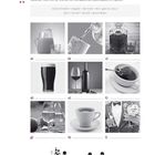 Text: "Welche Getränke zeigen die Bilder?" Bild zeigt verschiedene Getränke in Gläsern, Flaschen und Tassen. Icons unten.   