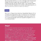 "Bschiss": Betrug, Karten, Verpackung. "Däbb": Dumm, Schuhtick. "Daggel": Tölpel, kurioses Schimpfwort.