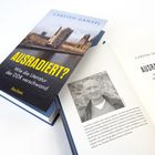 Buchcover und Innenseite: Titel "Ausradiert? Wie die Literatur der DDR verschwand" von Carsten Gansel, mit einem Foto.