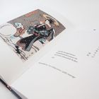 Seite 28: "Auf die frostgefrorenen Kinderhändchen puste ich nach dem Schneeball-Rollen." Illustration mit Schnee und Figuren.