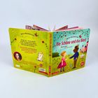 Ein Kinderbuch mit Titel "Die Schöne und das Biest" aus der Reihe "Meine Musikmärchen". Illustration von Belle und dem Biest.